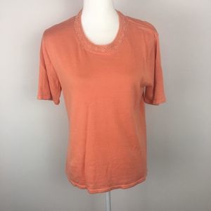 Sag harbor sweater size medium color orange.